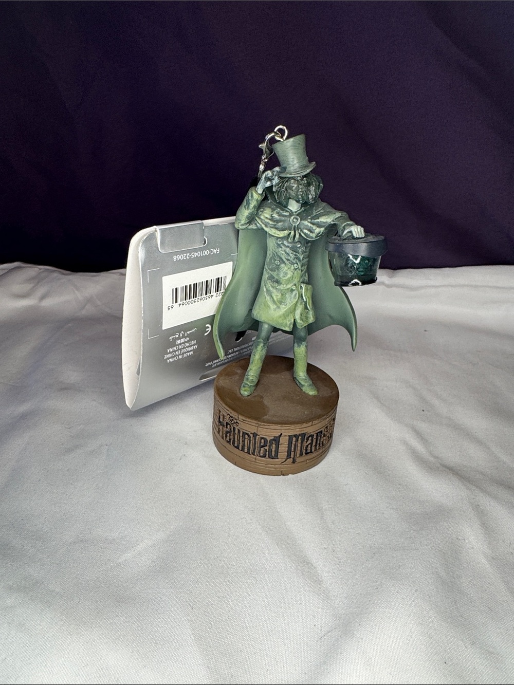 Disney Sketchbook Ornament Haunted Mansion Hatbox Ghost Light Up Magic NWT